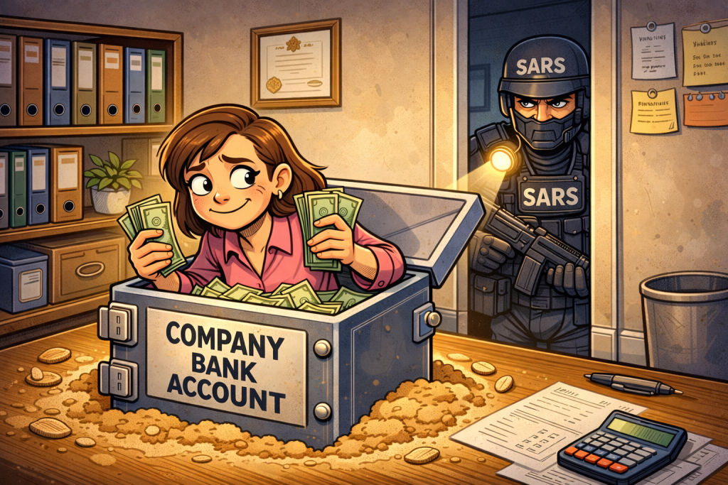 The cost of dipping into the business account for personal expenses